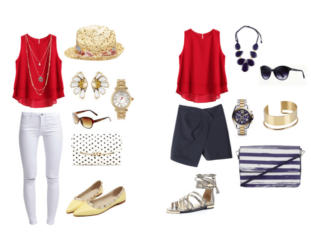 One Item, Two Stylists – Sleeveless Drapey Top