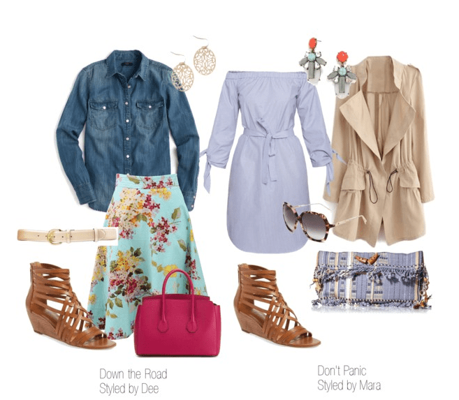 Woven Wedge Sandal – One Item, Two Stylists